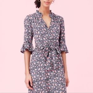 Rebecca Taylor half sleeved floral dress